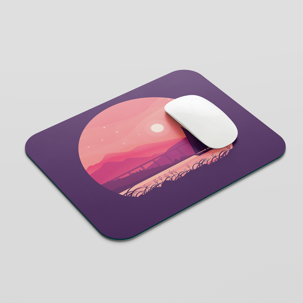 TrendzyKart Unisex Mouse Pad - Square - Scenery 3