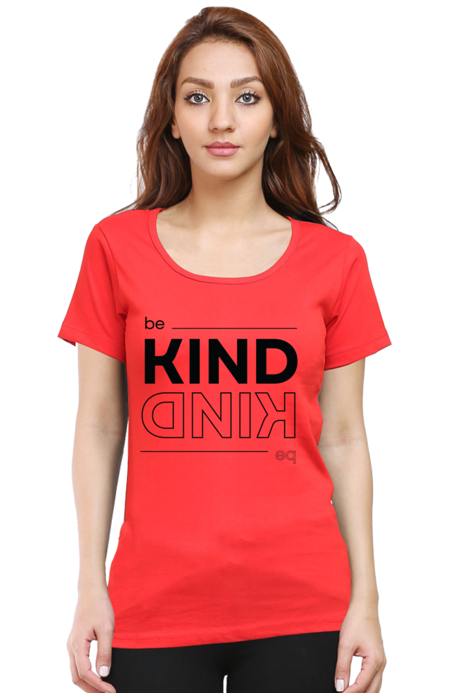 TrendzyKart Be Kind Digital Print Women Half-Sleeve T-Shirt