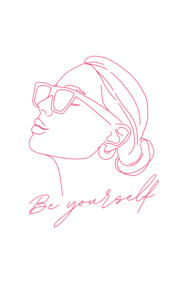 Be Yourself Print Unisex Zipper Tote Bag