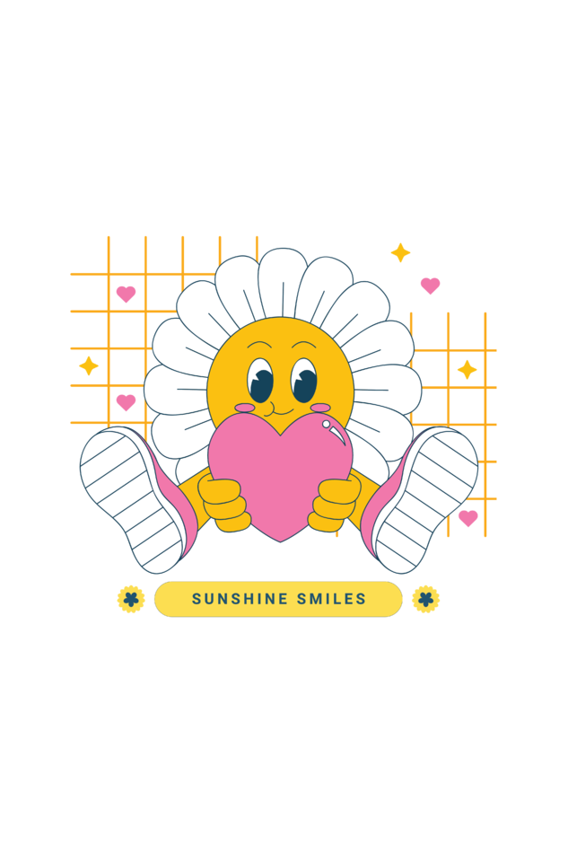 Sunshine Smile Print Unisex Zipper Tote Bag