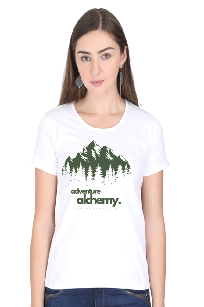 TrendzyKart Adventure Alchemy Digital Print Women Half Sleeve T-Shirt