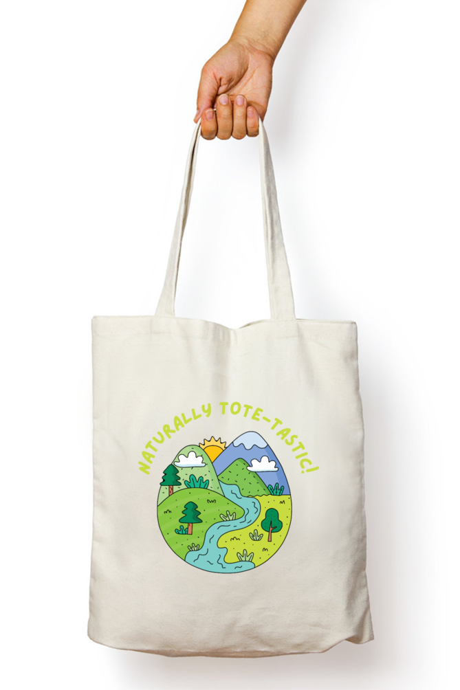 TrendzyKart Nature Print Unisex Zipper Tote Bag