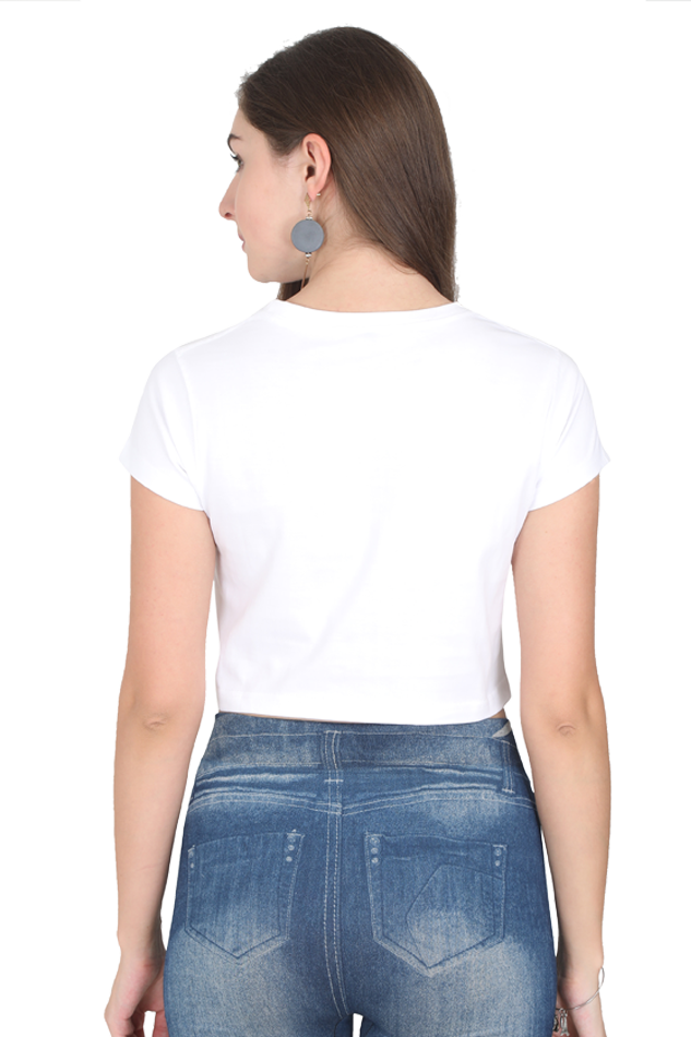 TrendzyKart Positive Thinking Digital Print Women Crop Top