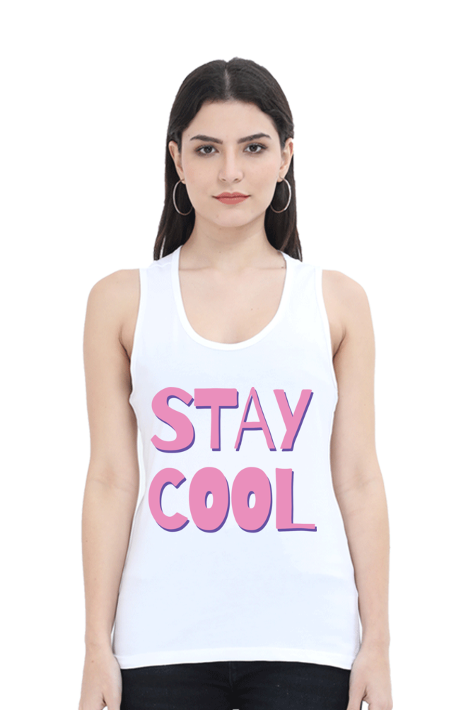 TrendzyKart Stay Cool Digital Print Women Tank Top