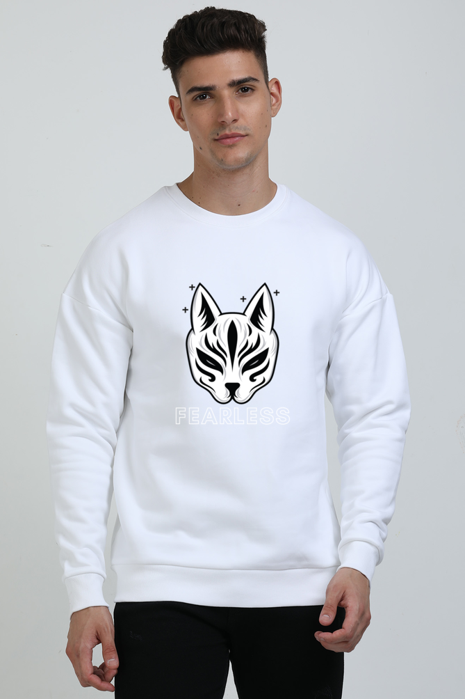 TrendzyKart Unisex Oversized Sweatshirts - Fearless