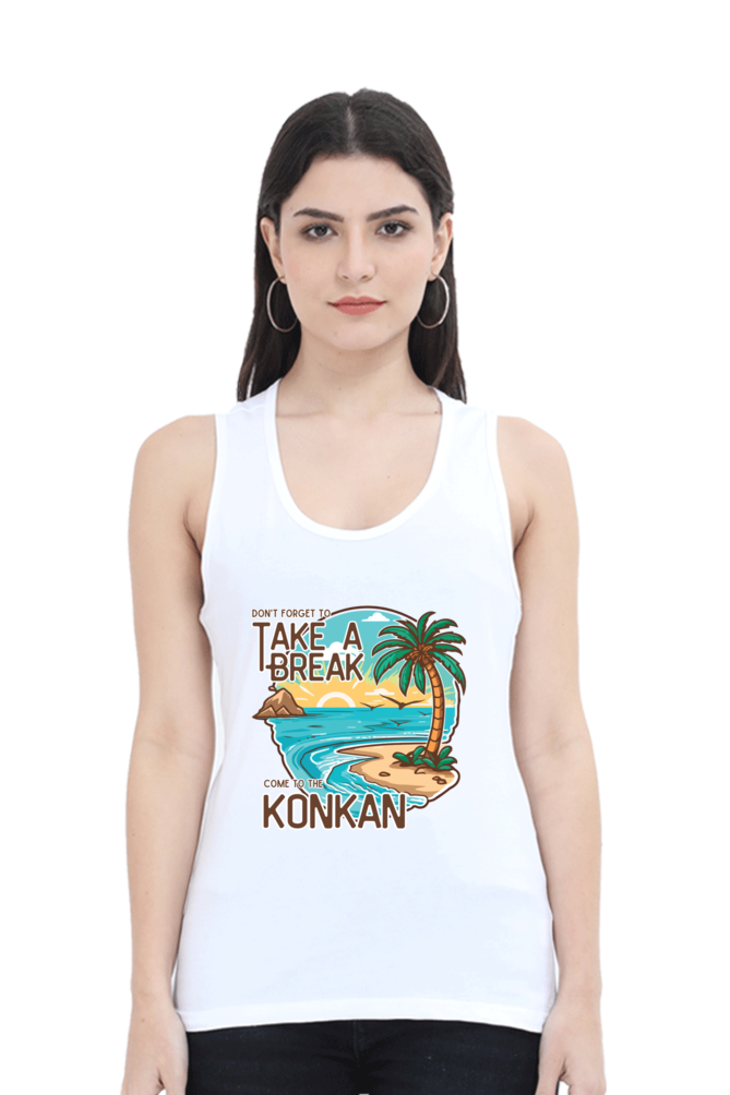 TrendzyKart Konkan Digital Print Women Tank Top