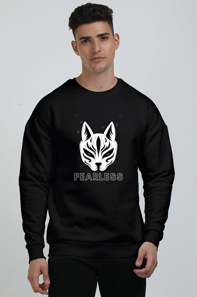 TrendzyKart Unisex Oversized Sweatshirts - Fearless