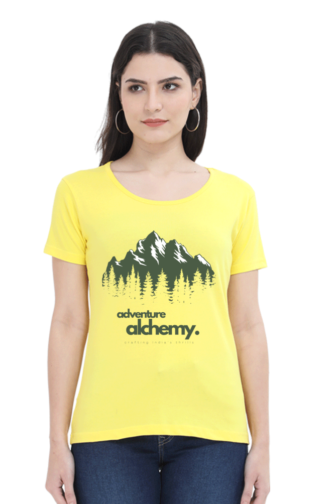 TrendzyKart Adventure Alchemy Digital Print Women Half Sleeve T-Shirt