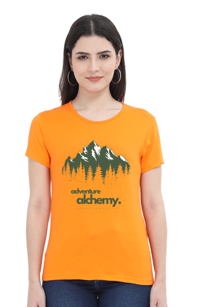 TrendzyKart Adventure Alchemy Digital Print Women Half Sleeve T-Shirt