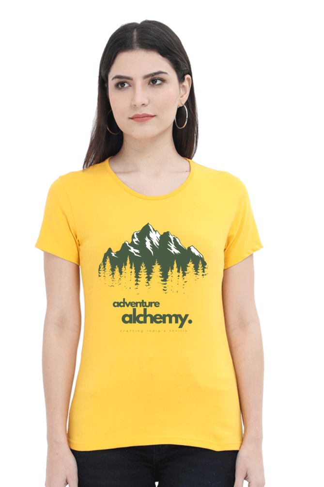 TrendzyKart Adventure Alchemy Digital Print Women Half Sleeve T-Shirt