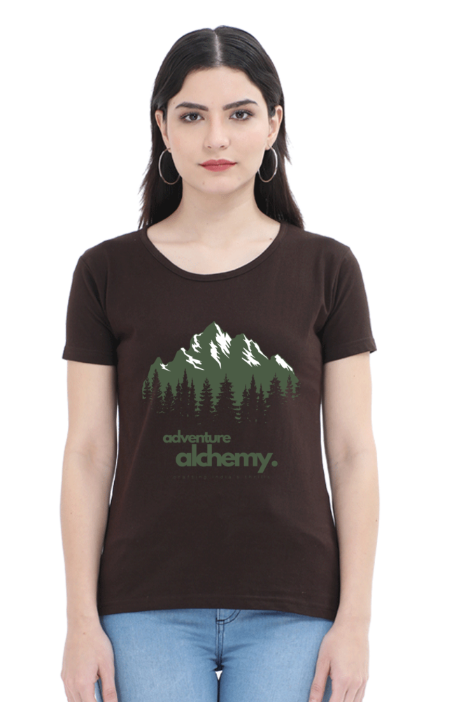 TrendzyKart Adventure Alchemy Digital Print Women Half Sleeve T-Shirt