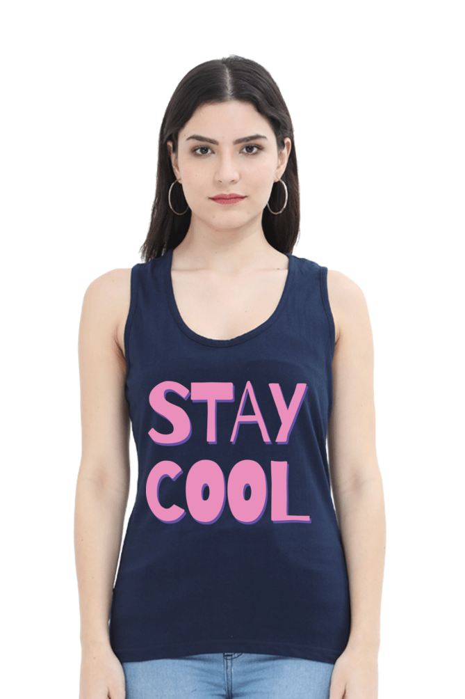 TrendzyKart Stay Cool Digital Print Women Tank Top