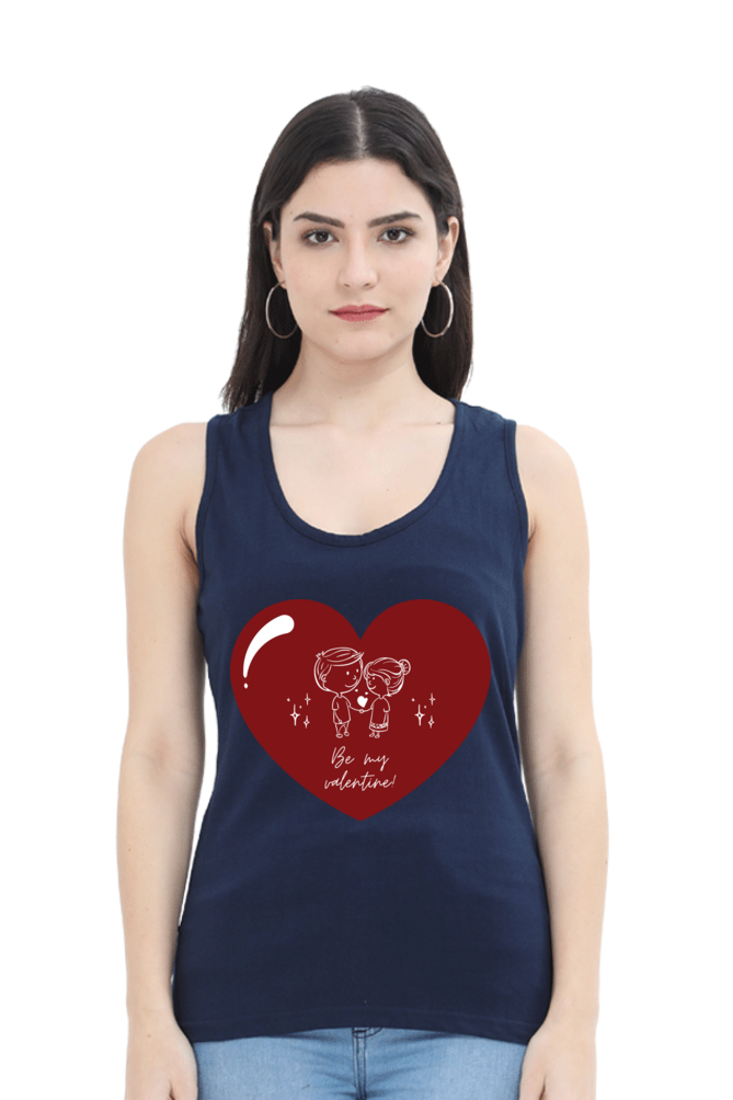 TrendzyKart Be My Valentine Digital Print Women Tank Top