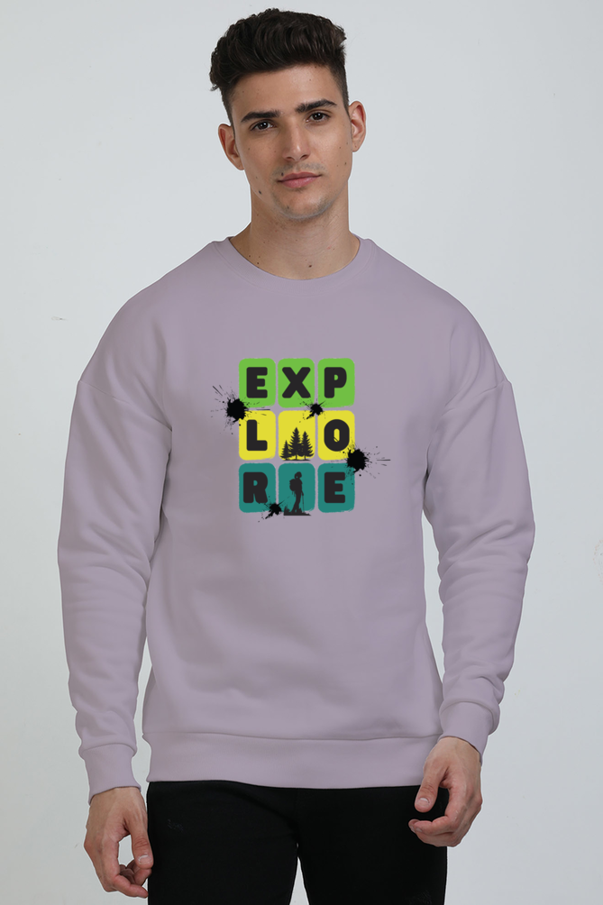 TrendzyKart Unisex Oversized Sweatshirts - Explore