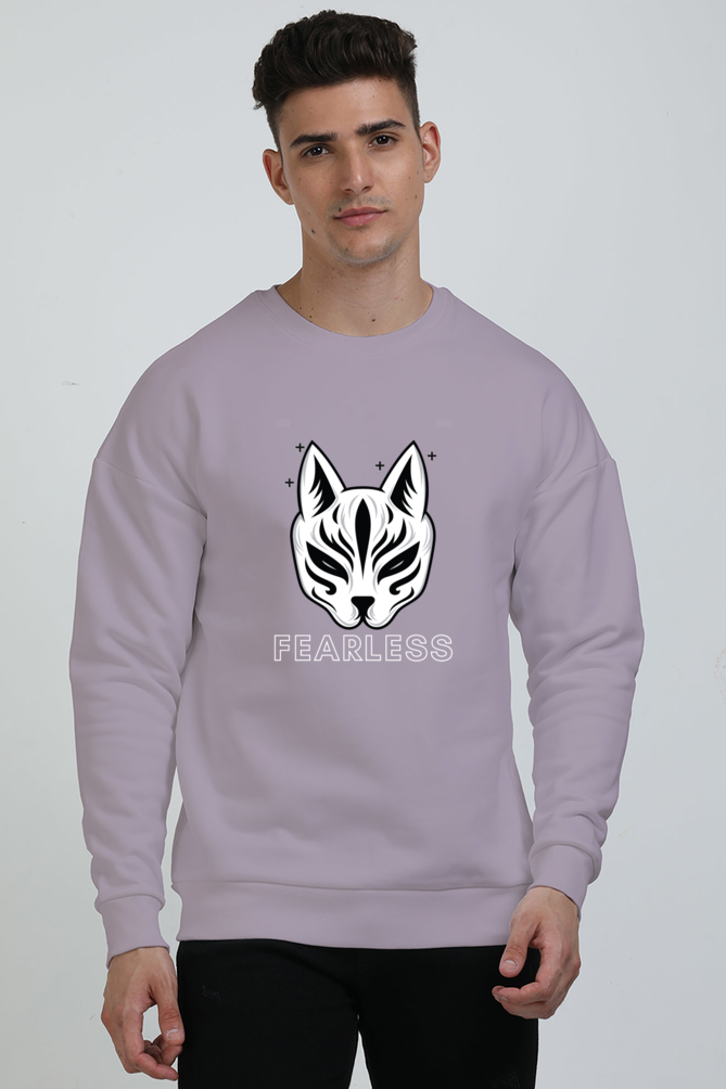 TrendzyKart Unisex Oversized Sweatshirts - Fearless