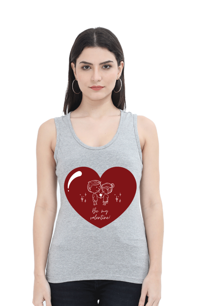 TrendzyKart Be My Valentine Digital Print Women Tank Top