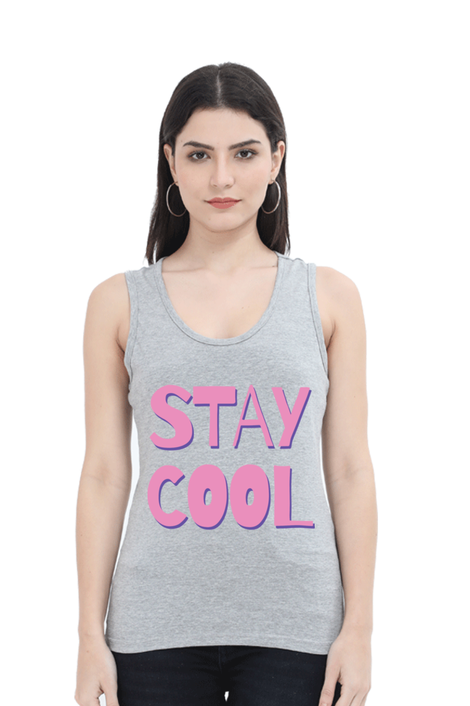 TrendzyKart Stay Cool Digital Print Women Tank Top