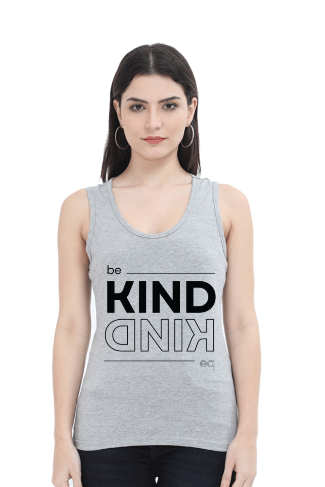 TrendzyKart Be Kind Digital Print Women Tank Top